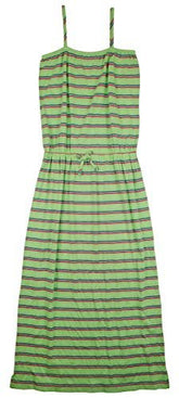 Childrenswear 7-20 Girls� Striped Maxi Dress-GM-L(12-14)